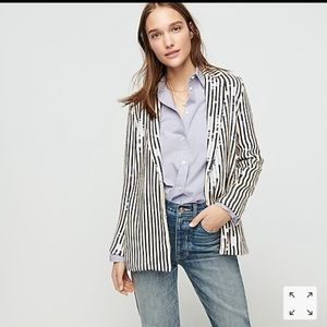 SOLD!Collection Drapey Blazer in Sequin Stripe NWT